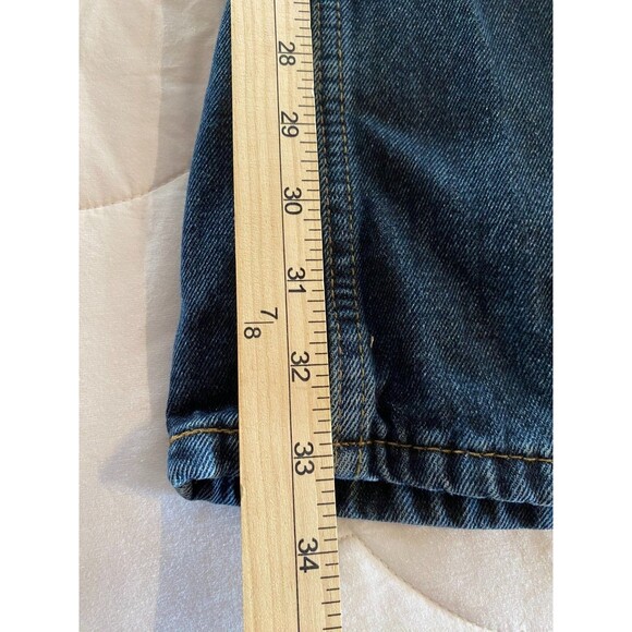 Levi's Signature Bootcut Jeans Men's 34x34 Dark Blue Denim Cotton - Picture 13 of 13